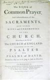 BASKERVILLE PRESS  1762  The Book of Common Prayer.